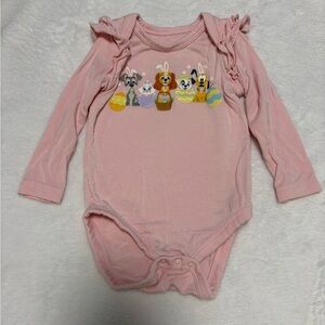 Little Sleepies Disney Peekaboo Pets Bodysuit 0-3M Easter Bunny VGUC